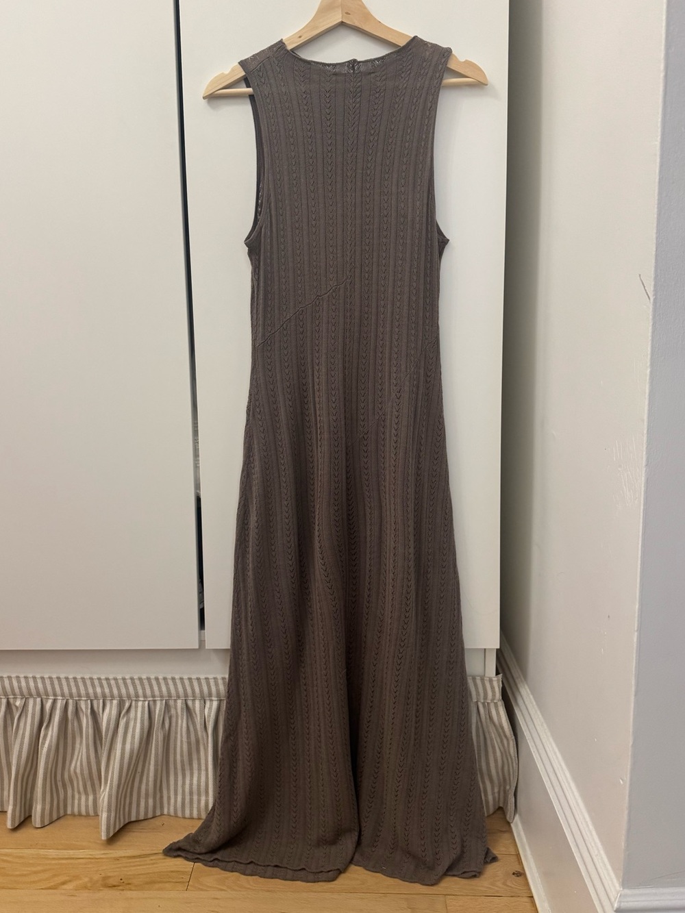 Zara Taupe Sleeveless Knit Maxi Dress - Picture 6 of 6